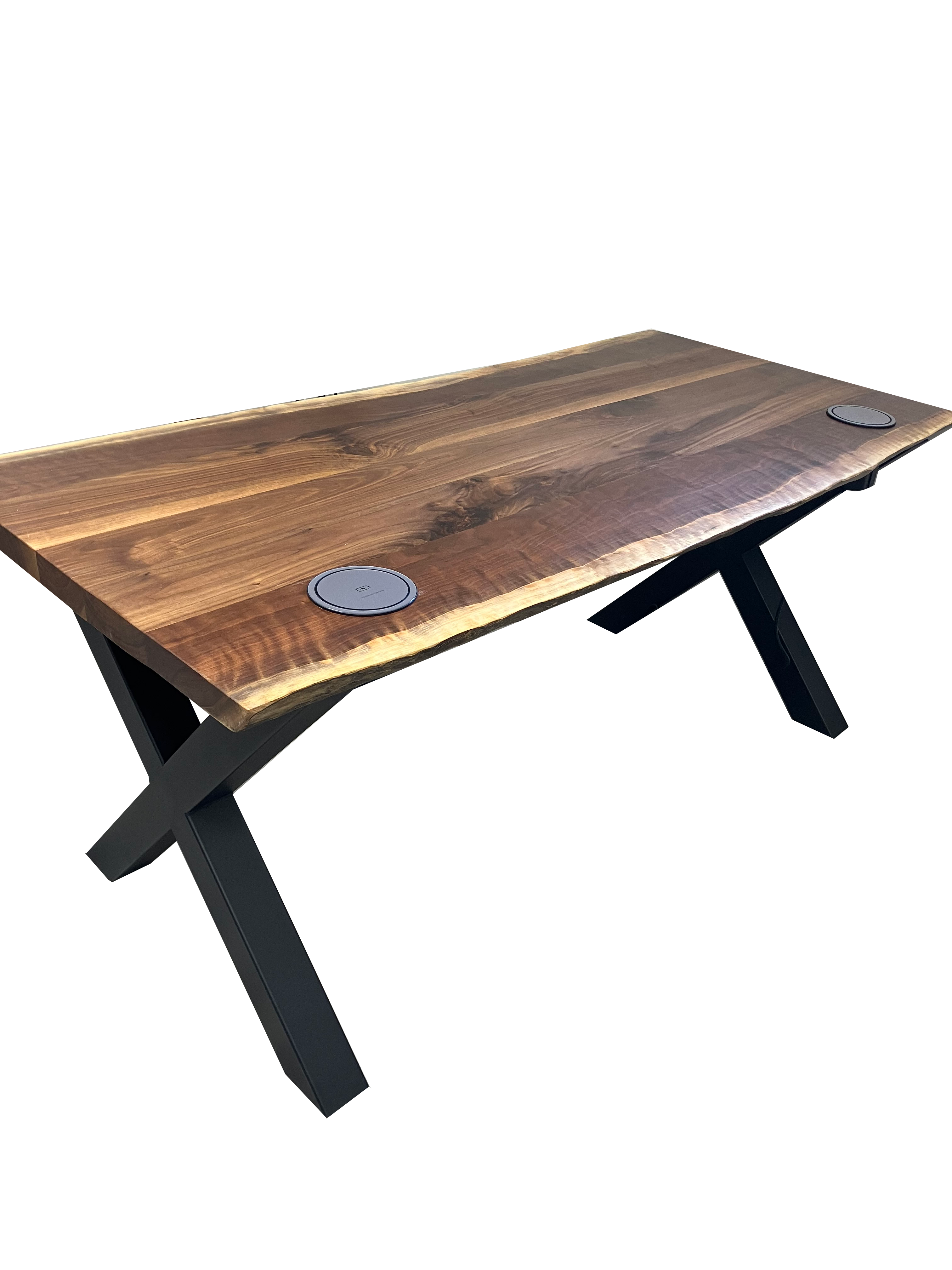 Live edge Black Walnut workstation