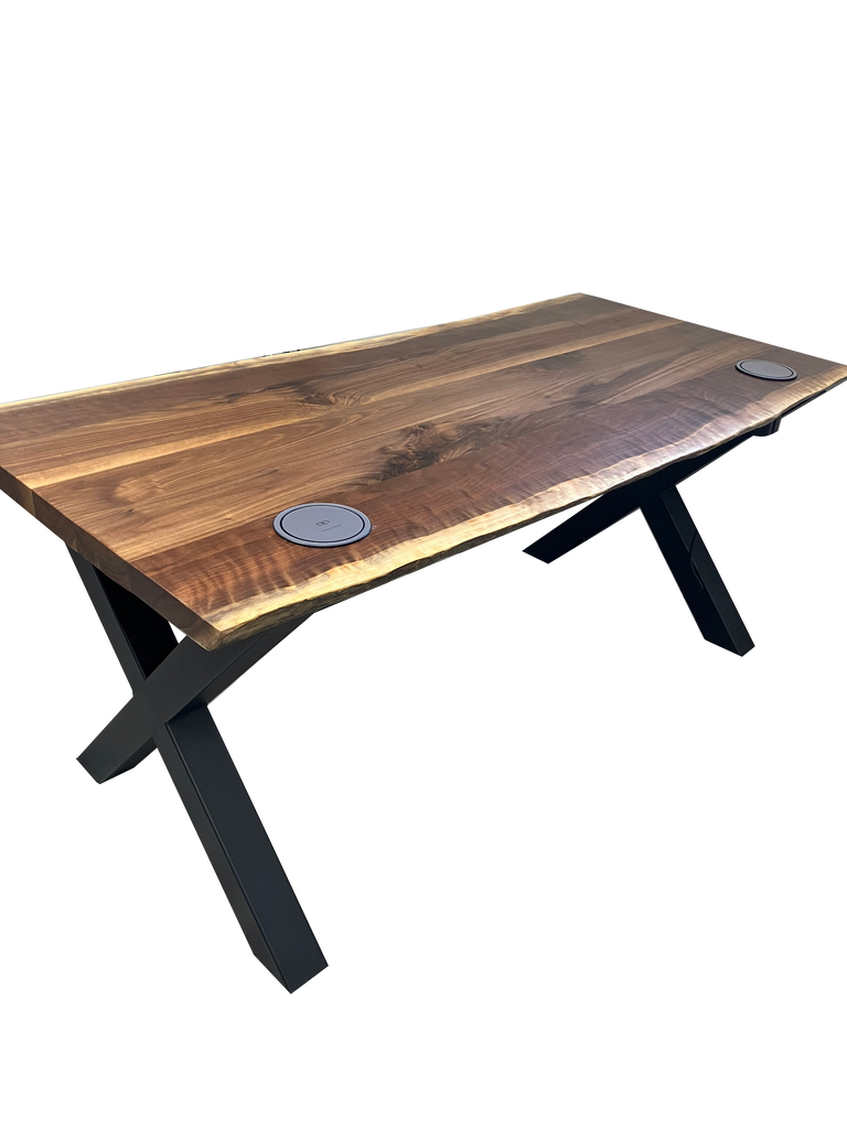 Live edge Black Walnut workstation