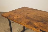 Dining Table with Square Steel Legs
