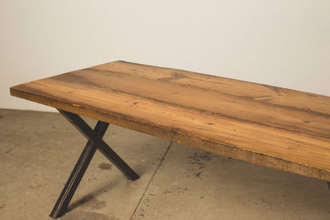 Natural Edge Dimensional Dining Table with 
