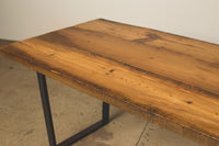 Dining Table with Square Steel Legs